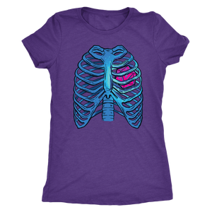 D20 Heart and Vapor Ribs T-shirt - Gemmed Firefly