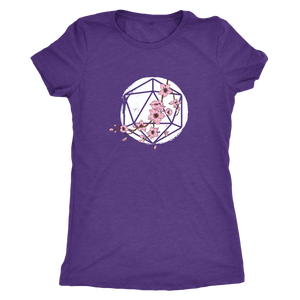 D20 Cherry Blossom T-shirt - Gemmed Firefly