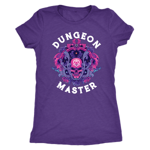 Dungeon Master Dark Skull D20 Rune T-shirt - Gemmed Firefly