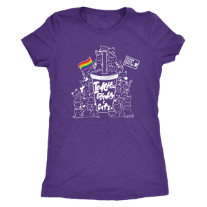 Iced Coffee, Equality, and Cats Kawaii Doodle T-shirt - Gemmed Firefly