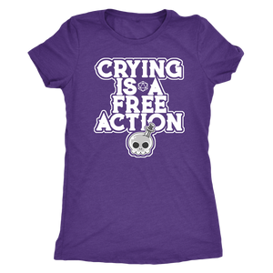 Crying is a Free Action T-shirt - Gemmed Firefly