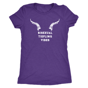 Bisexual Tiefling Vibes T-shirt - Gemmed Firefly