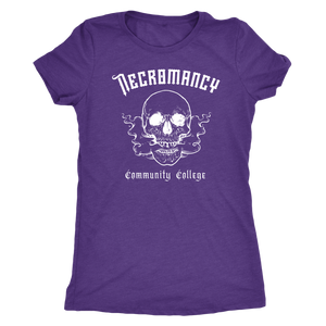 Necromancy Community College T-shirt - Gemmed Firefly