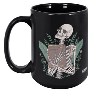Libris Mortis Black Mug Ceramic Mugs - Gemmed Firefly