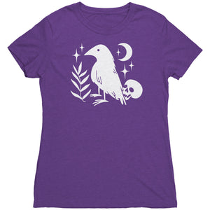 Lucky Raven and Skull T-shirt - Gemmed Firefly
