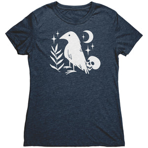 Lucky Raven and Skull T-shirt - Gemmed Firefly