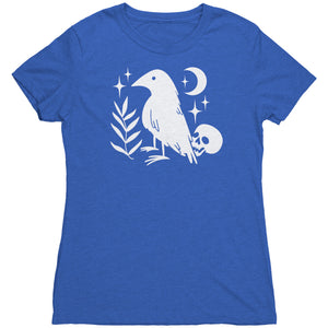 Lucky Raven and Skull T-shirt - Gemmed Firefly