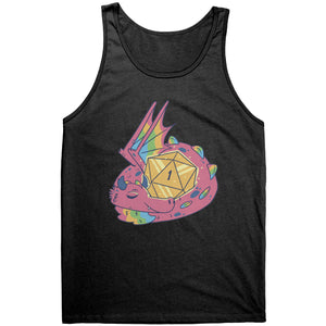 Luxury Lucky Dragon d20 - Nat 1 T-shirt - Gemmed Firefly