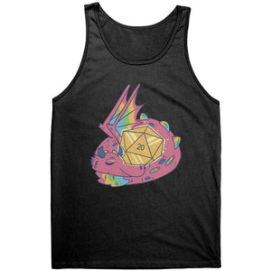 Luxury Luck Dragon d20 - Nat 20 T-shirt - Gemmed Firefly
