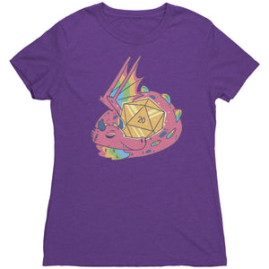 Luxury Luck Dragon d20 - Nat 20 T-shirt - Gemmed Firefly