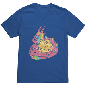 Luxury Luck Dragon d20 - Nat 20 T-shirt - Gemmed Firefly