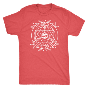 D20 Sacred Floral Geometry T-shirt - Gemmed Firefly