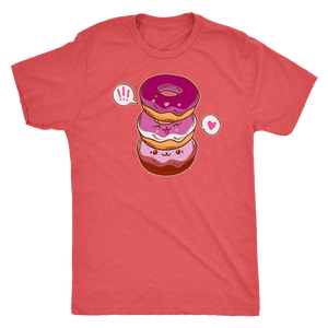 Lesbian Flag Cutie Donuts T-shirt - Gemmed Firefly