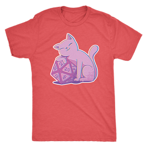 D20 Kitty Glitch T-shirt - Gemmed Firefly
