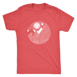D20 Mountains Majesty T-shirt - Gemmed Firefly