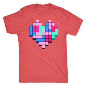 Candy Block Love Heart T-shirt - Gemmed Firefly