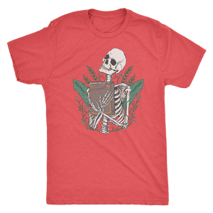 Libris Mortis - Skeleton with a Book Shirt T-shirt - Gemmed Firefly