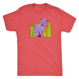 The Cat on the D&D Table Map T-shirt - Gemmed Firefly