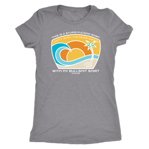 Surf's Up White Print T-shirt - Gemmed Firefly