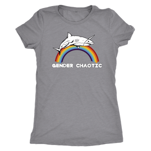 Gender Chaotic Shark T-shirt - Gemmed Firefly