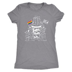 Iced Coffee, Equality, and Cats Kawaii Doodle T-shirt  - Gemmed Firefly
