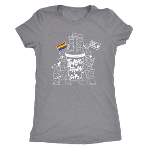 Iced Coffee, Equality, and Cats Kawaii Doodle T-shirt - Gemmed Firefly