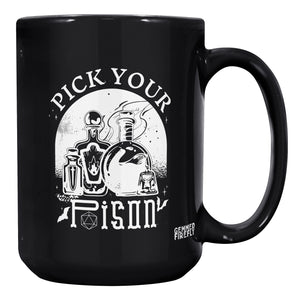Pick Your Poison D20 Ceramic Mugs - Gemmed Firefly