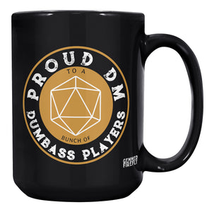Proud DM Black Mug Ceramic Mugs - Gemmed Firefly