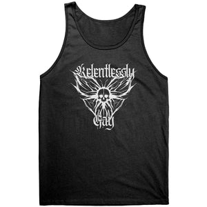 Relentlessly Gay (Metal Design) T-shirt - Gemmed Firefly