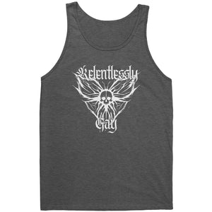 Relentlessly Gay (Metal Design) T-shirt - Gemmed Firefly
