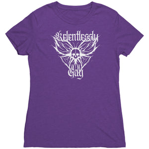 Relentlessly Gay (Metal Design) T-shirt - Gemmed Firefly