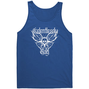 Relentlessly Gay (Metal Design) T-shirt - Gemmed Firefly