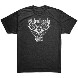 Relentlessly Gay (Metal Design) T-shirt - Gemmed Firefly