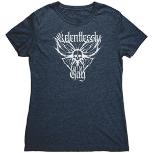 Relentlessly Gay (Metal Design) T-shirt - Gemmed Firefly