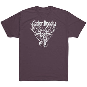 Relentlessly Gay (Metal Design) T-shirt - Gemmed Firefly