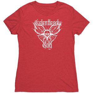 Relentlessly Gay (Metal Design) T-shirt - Gemmed Firefly