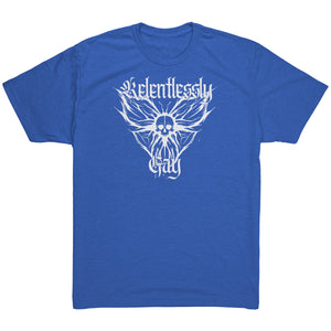 Relentlessly Gay (Metal Design) T-shirt - Gemmed Firefly