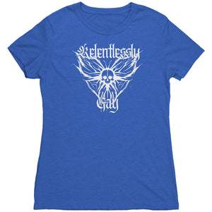 Relentlessly Gay (Metal Design) T-shirt - Gemmed Firefly