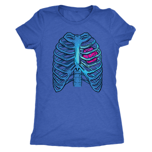 D20 Heart and Vapor Ribs T-shirt - Gemmed Firefly