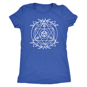D20 Sacred Floral Geometry T-shirt - Gemmed Firefly