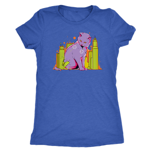 The Cat on the D&D Table Map T-shirt - Gemmed Firefly