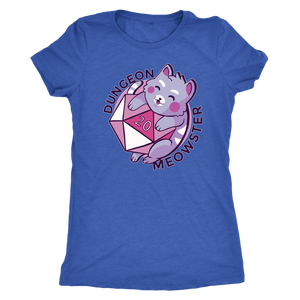 The Dungeon Meowster D20 Cat Shirt T-shirt  - Gemmed Firefly