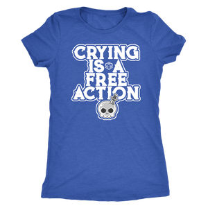 Crying is a Free Action T-shirt - Gemmed Firefly