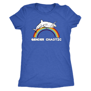 Gender Chaotic Shark T-shirt - Gemmed Firefly
