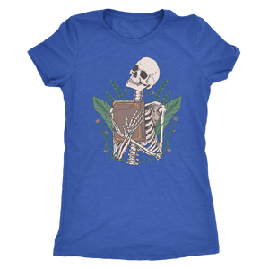 Libris Mortis - Skeleton with a Book Shirt T-shirt - Gemmed Firefly