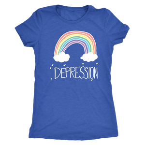 Depression Rainbow Shirt T-shirt - Gemmed Firefly