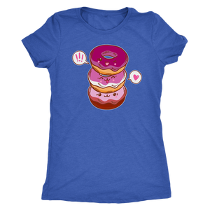 Lesbian Flag Cutie Donuts T-shirt - Gemmed Firefly