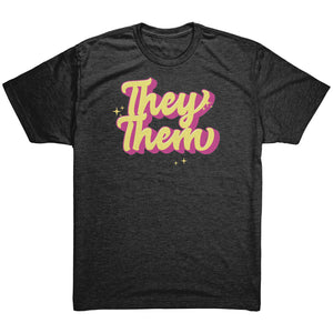 Golden Shine They/Them Non-binary T-shirt - Gemmed Firefly