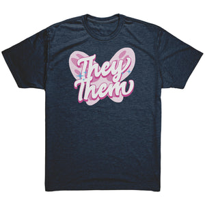 Pink Butterfly They/Them Non-binary T-shirt - Gemmed Firefly