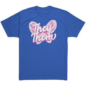 Pink Butterfly They/Them Non-binary T-shirt - Gemmed Firefly